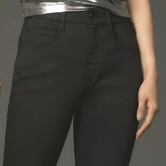 NWT Anthropologie Pilco Knightsbridge Slim Tuck Jeans size 26 in black - Picture 4 of 5